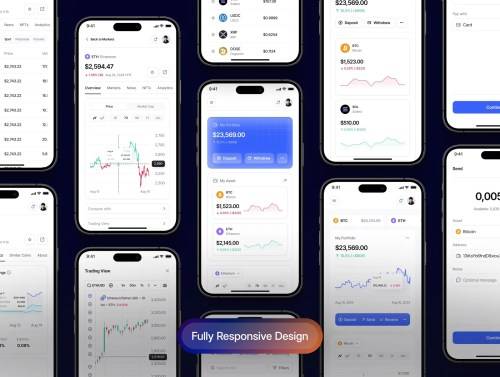 'Coinex: Cryptocurrency Dashboard UI Kit'
