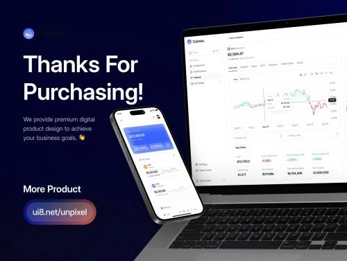 'Coinex: Cryptocurrency Dashboard UI Kit'