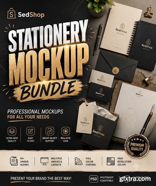 SedShop - Stationery Mockup Bundle