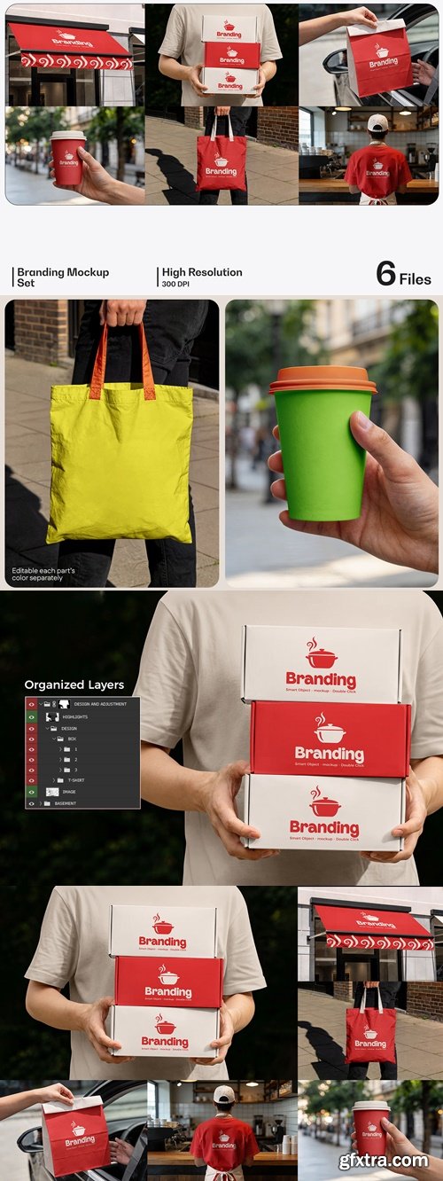MockupCloud - Cafe Branding Mockup Set
