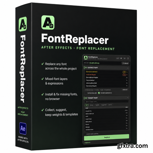 Aescripts - FontReplacer v1.0