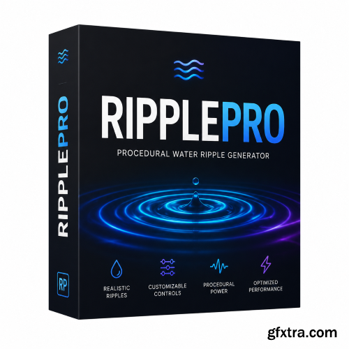 Ripple Pro v1.0.0 - Water Tipple Modifier for 3ds Max