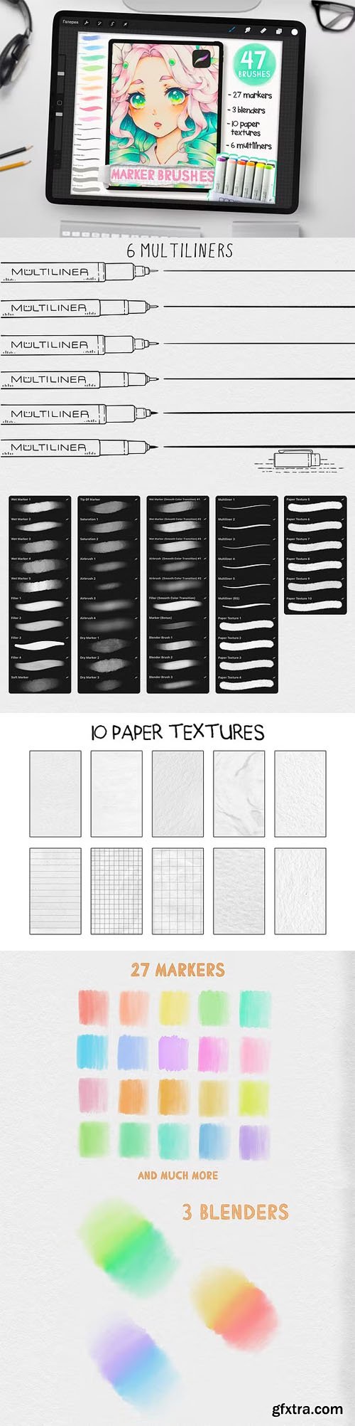 Copic inspired Marker Brushes for Procreate
