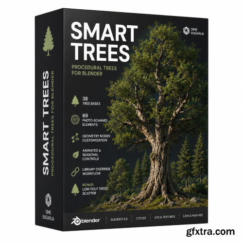 Smart Trees - Super Close-Up Trees v1.2 for Blender