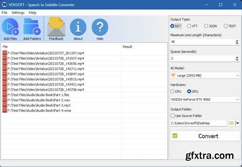 VovSoft Speech to Subtitle Converter 2.3 VovSoft Speech to Subtitle Converter 2.3