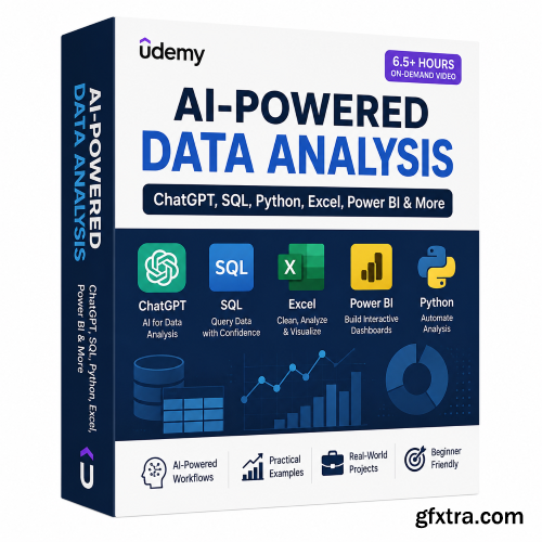Udemy - AI-Powered Data Analysis: ChatGPT, SQL, Python & BI