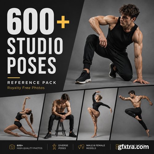 Artstation Pose &amp; Reference Pack 600+ Part 1