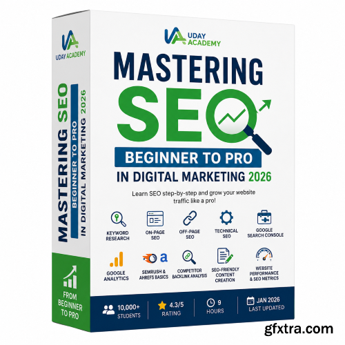 Udemy - Mastering SEO: Beginner To Pro In Digital Marketing 2026