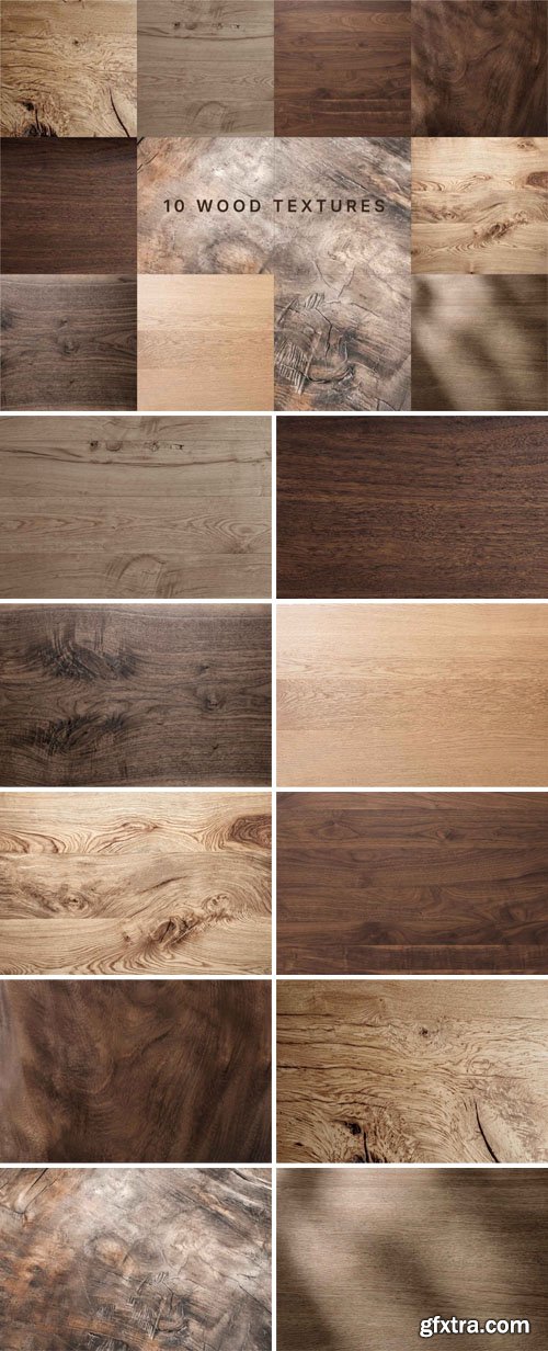 10 Wood Textures Pack