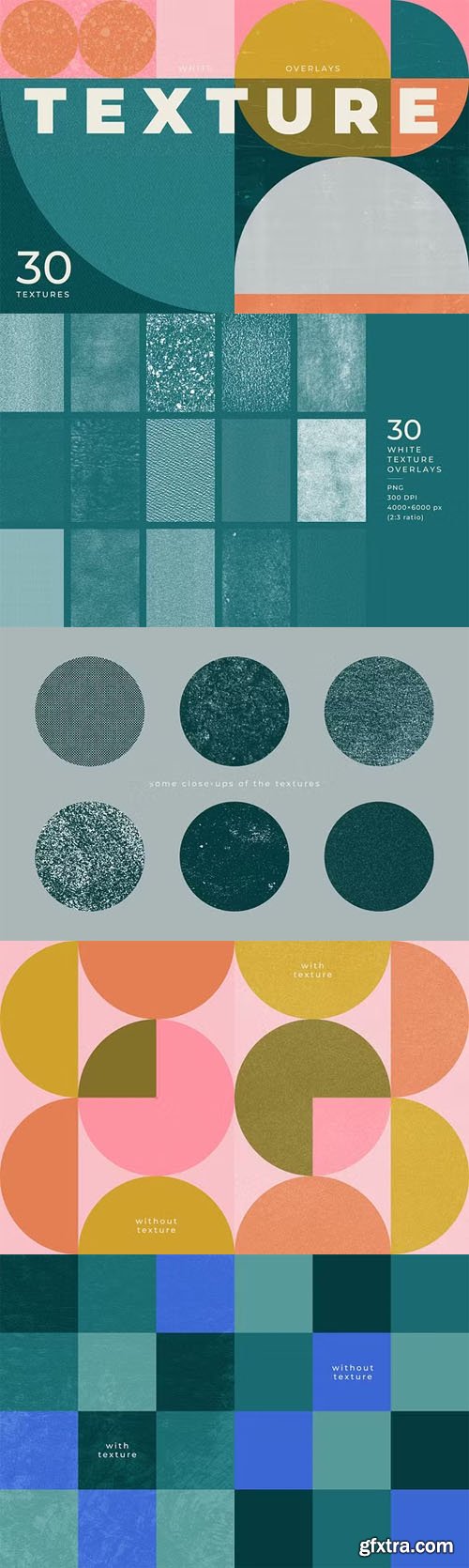 White Texture Overlays - 30 Textures