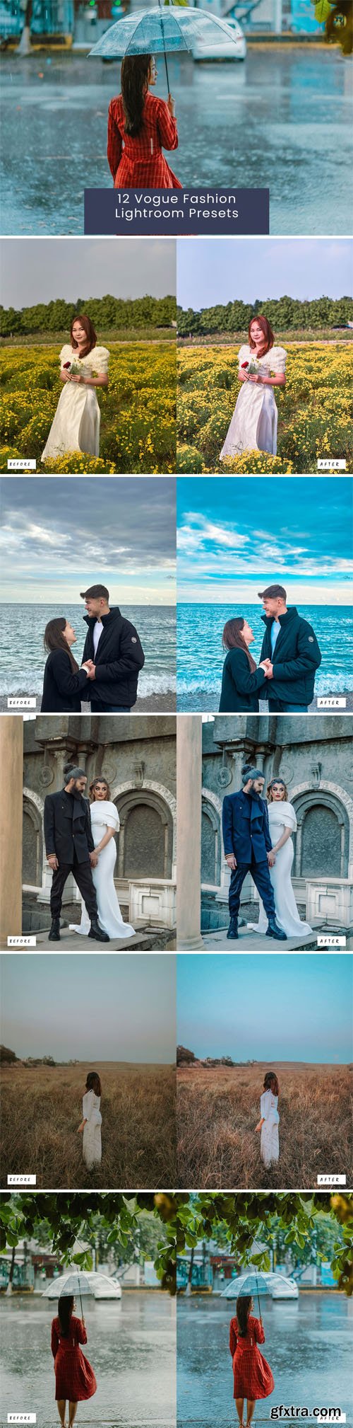 12 Vogue Fashion Lightroom Presets