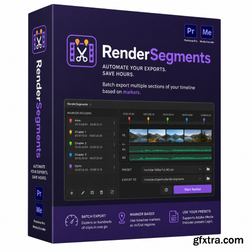 Aescripts - RenderSegments v1.7.0 for Premiere Aescripts - RenderSegments v1.7.0 for Premiere