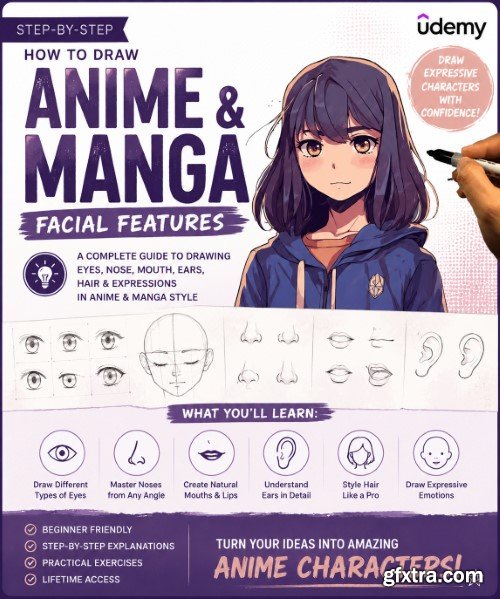 Udemy - How to Draw Anime Manga Facial Features