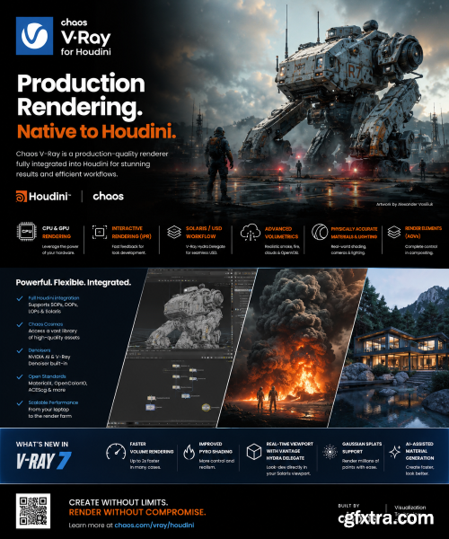 Chaos V-Ray 7 Update 4 (Build 7.40.30) for Houdini Win