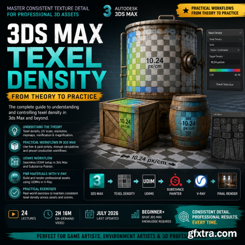Udemy - 3ds max Texel Density from Theory to Practice