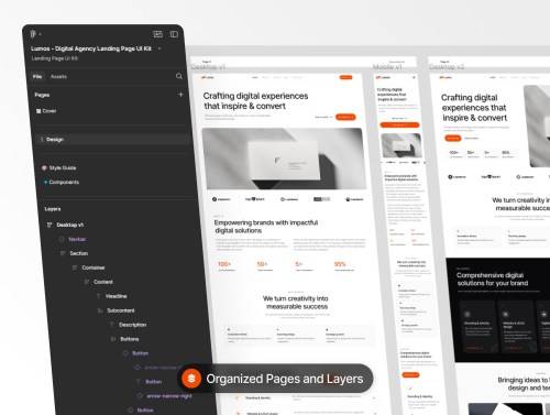 'Lumos - Digital Agency Landing Page UI Kit'