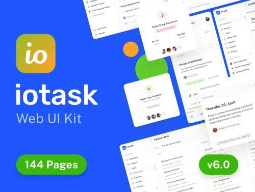 'IOTask - web UI kit for project management apps'