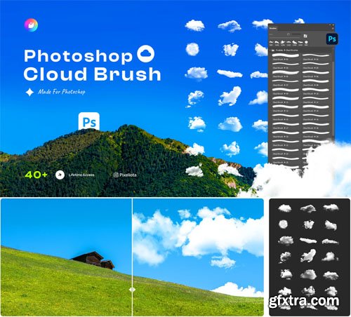 Cloud Brushes Pack for Photoshop