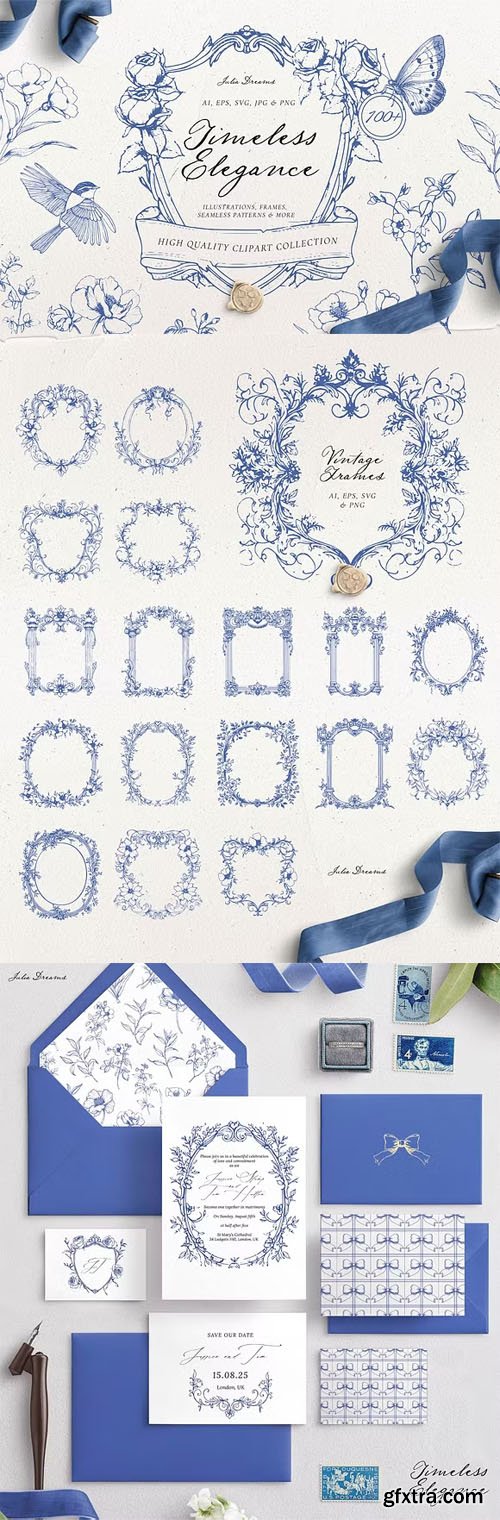Timeless Elegance Vintage Collection for Illustrator Timeless Elegance Vintage Collection for Illustrator