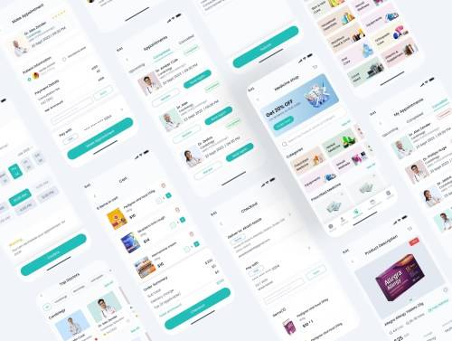 'Medicare - Telemedicine App UI Kit'