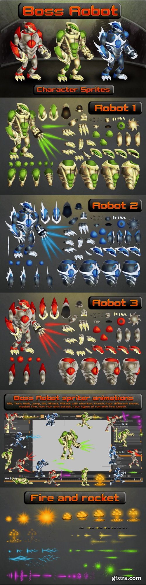 Craftpix - Boss Robot Character Sprites