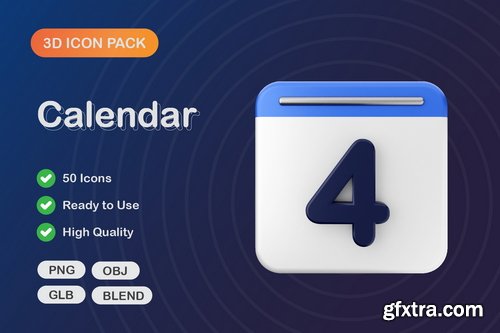Iconscout - Calendar 3D Icon Pack