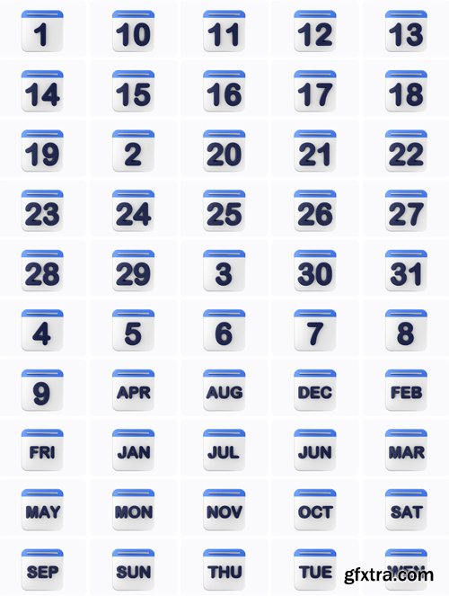 Iconscout - Calendar 3D Icon Pack