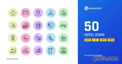 Iconscout - Hotel Icon Pack