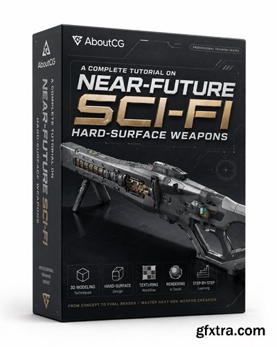 AboutCG - A Complete Tutorial on Near-Future Sci-Fi Hard-Surface Weapons
