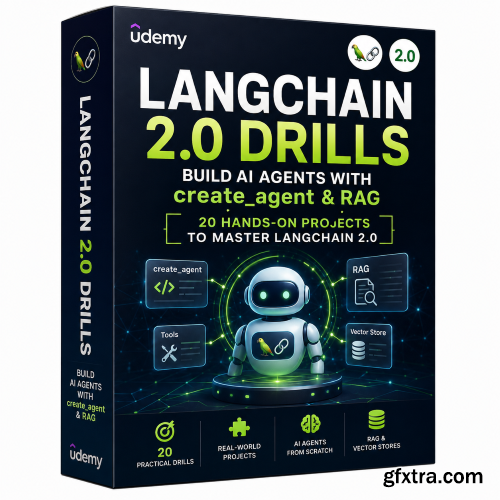 Udemy - LangChain 20 Drills: Build AI Agents with create_agent & RAG