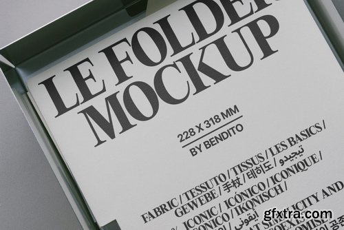Bendito Mockup - Le Folder LB25W25 Mockup