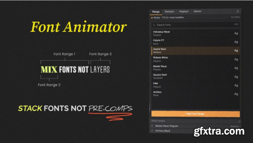 Aescripts - Font Animator v1.1.23