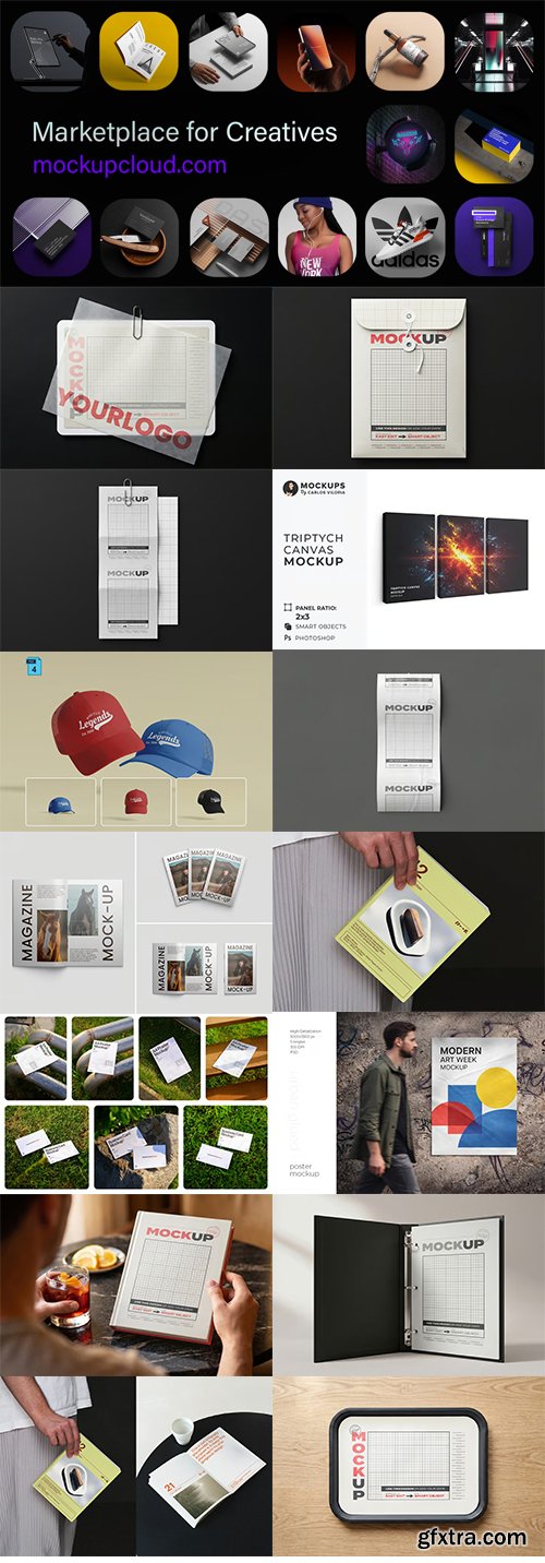 MockupCloud - All Mockups - Print Editorial Mockups All Products