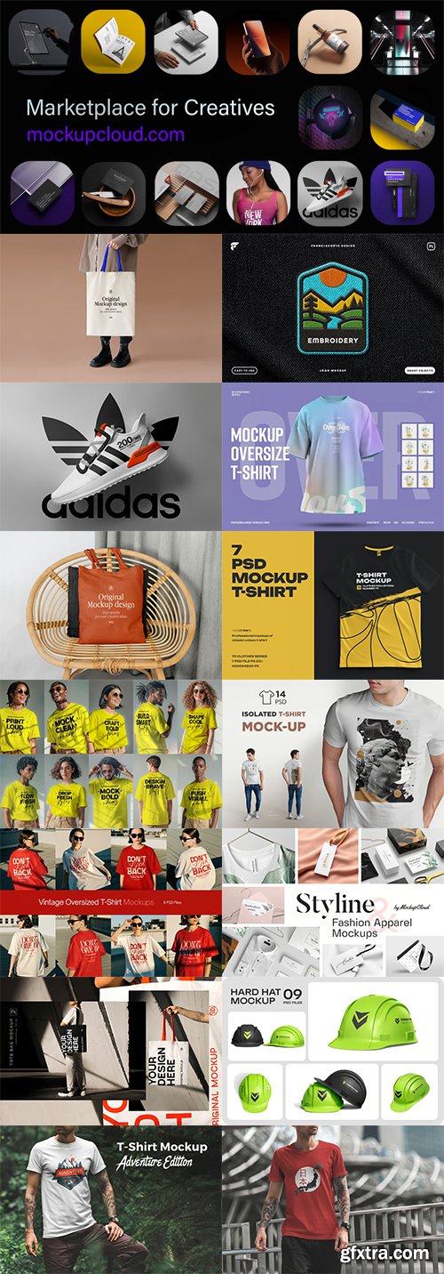 MockupCloud - All Mockups - Apparel Mockups All Products