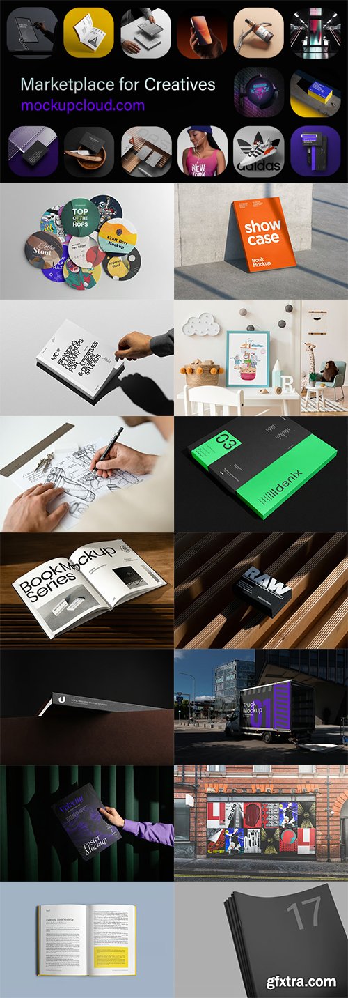 MockupCloud - Scene Mockups - Print Editorial Mockups All Products
