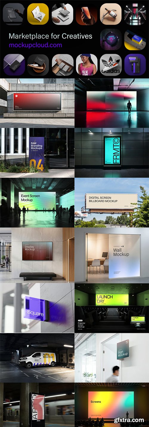 MockupCloud - Scene Mockups - Signs & Billboards Mockups All Products