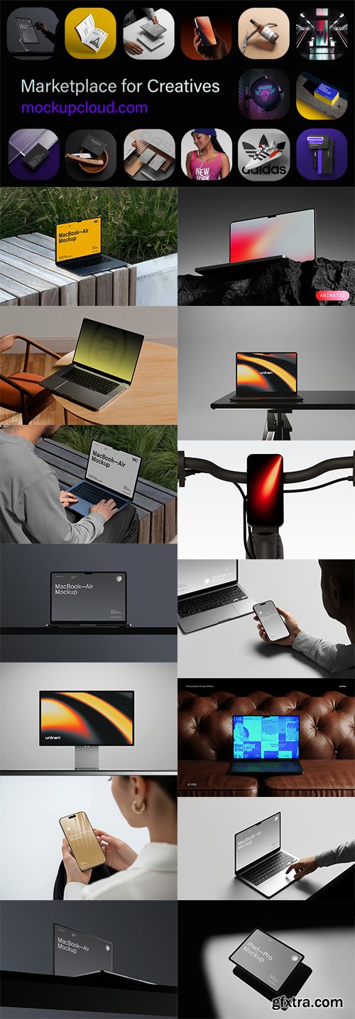 MockupCloud - Scene Mockups - Mobile Mockups All Products