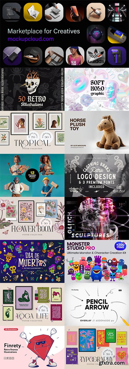 MockupCloud - All Graphics - Illustrations All Products