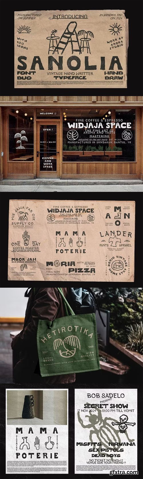 SANOLIA Font Duo - Vintage Hand Writer Typeface SANOLIA Font Duo - Vintage Hand Writer Typeface