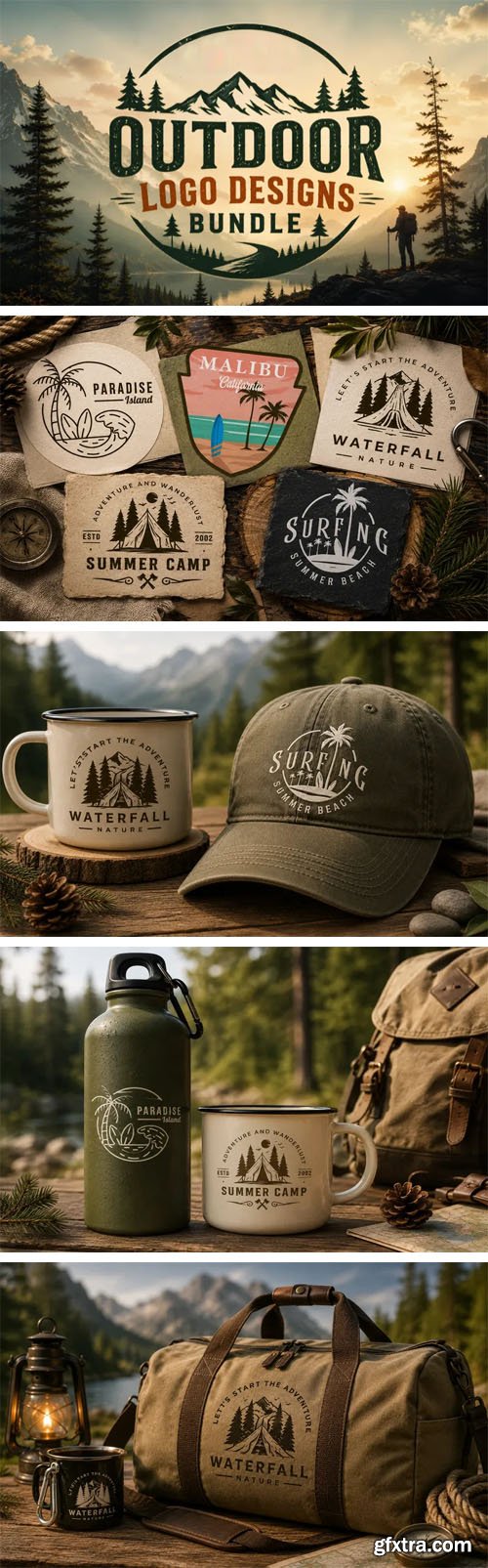 Professional Outdoor Logo Designs Bundle Professional Outdoor Logo Designs Bundle