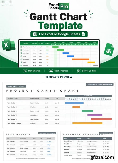 Gantt Chart Template for Excel & Google Sheets Gantt Chart Template for Excel & Google Sheets