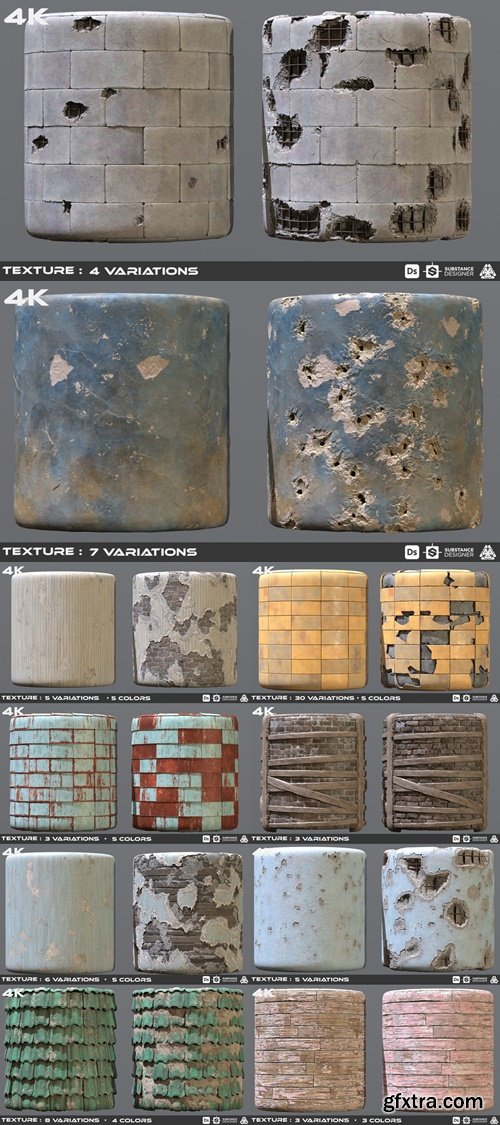 Artstation - DESTROYED MATERIALS COLLECTION