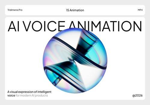 'UI8 - AI Voice 3D Animation'
