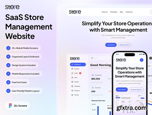 Store - SaaS Store Management Website UI Kit