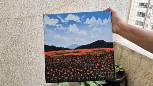 'Udemy - Acrylic Landscape Painting for Beginners: Poppy Field'