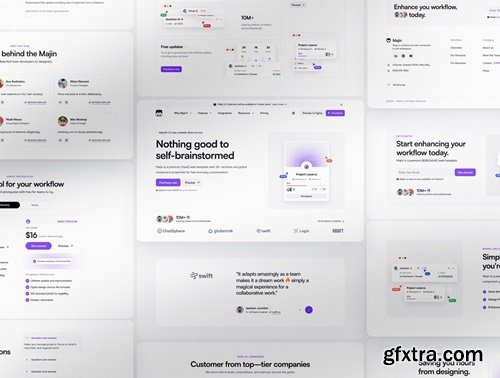 Majin - B2B/SaaS UI Collection (Figma)