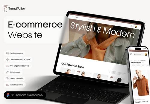 'UI8 - TrendTailor UI Kit: Clothing E-commerce Website Designs' 'UI8 - TrendTailor UI Kit: Clothing E-commerce Website Designs'