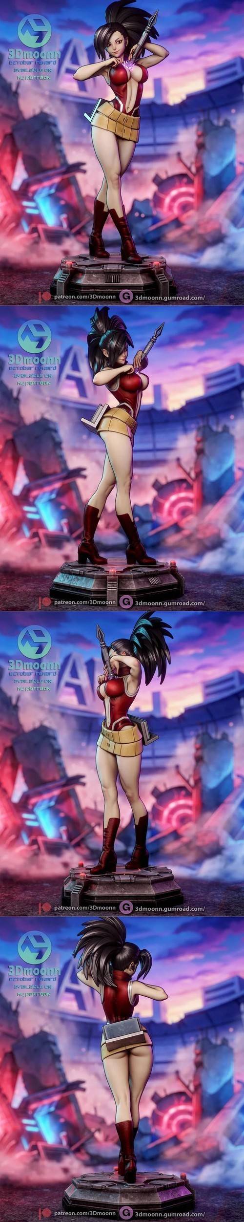 '3Dmoonn – My Hero Academia – Momo Yaoyorozu – 3D Print Model STL'