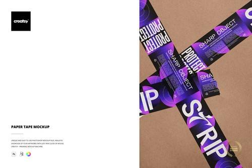 'Creatsy - Paper Tape Mockup'