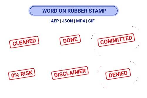 'IconScout - Words On Rubber Stamp Animation Pack'